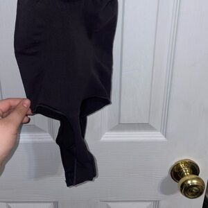 SKIMS Black Thong Bodysuit